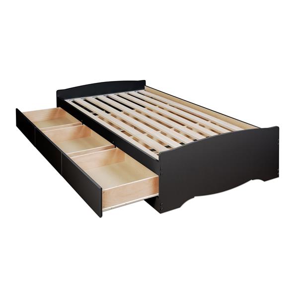 Prepac Twin Xl Mate S Platform Storage, What Size Is A Twin Xl Bed Frame