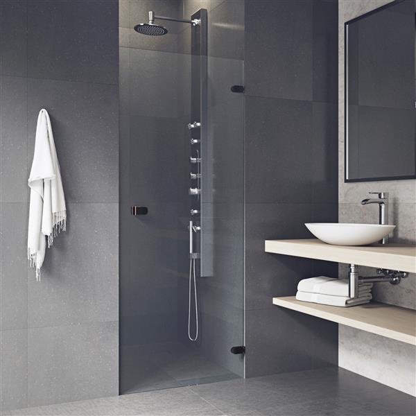 Tempo Frameless Shower Door 28 X 26 70 Clear Glass