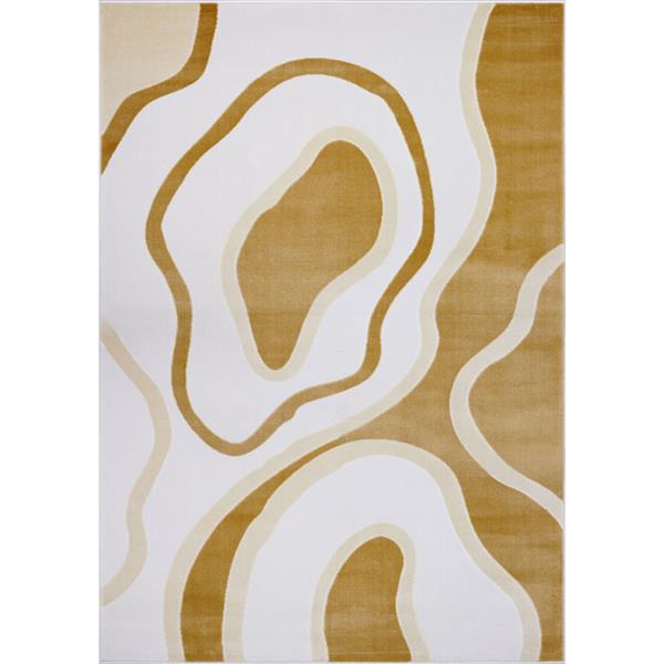 La Dole Rugs® Abstract Area Rug - 8' x 11' - Peach/Yellow