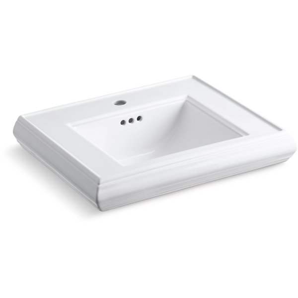 KOHLER Memoirs Pedestal Bathroom Sink basin - 24.2-in - White