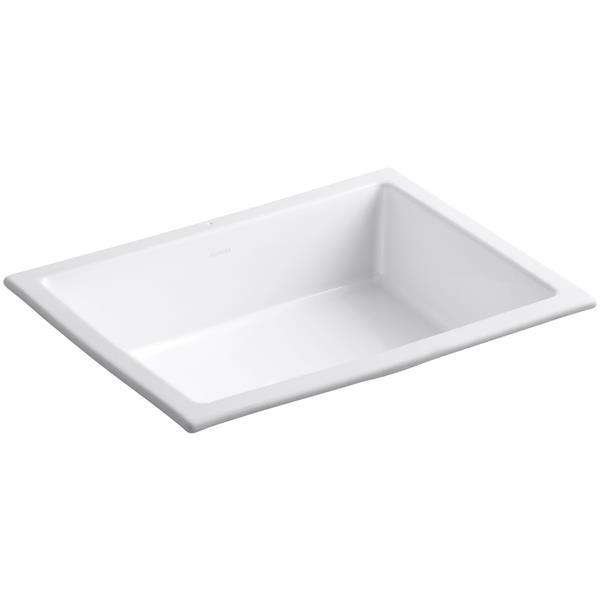 KOHLER Verticyl Undermount Sink - 15.63-in - Porcelain - White