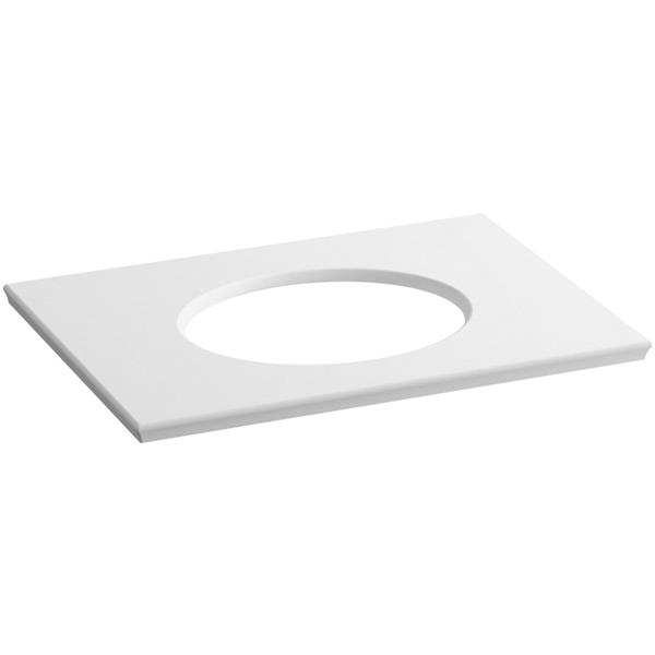 Dessus de meuble-lavabo Solid/Expressions, 31", blanc