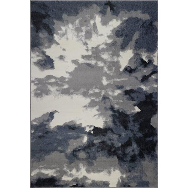 Tapis turque «Toronto Sky», 8' x 11', gris/ivoire