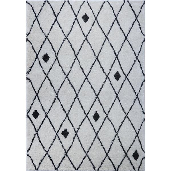 La Dole Rugs Tapis 78 X 104 Polypropylène Ivoiregris