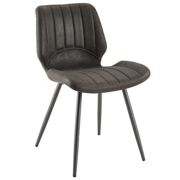 Nspire Dining Chair Faux Suede 30 75 In Dark Grey Set Of 2 Nspire Dining Chair Faux Suede 30