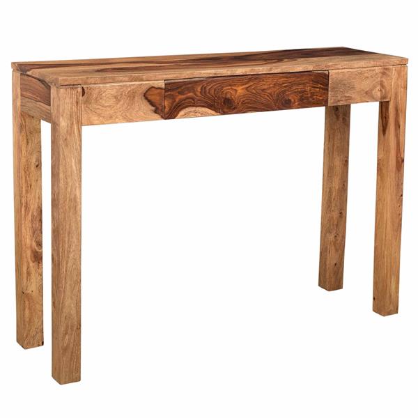 Table console !nspire, 42 po x 30 po x 12 po, bois de Sheesham naturel