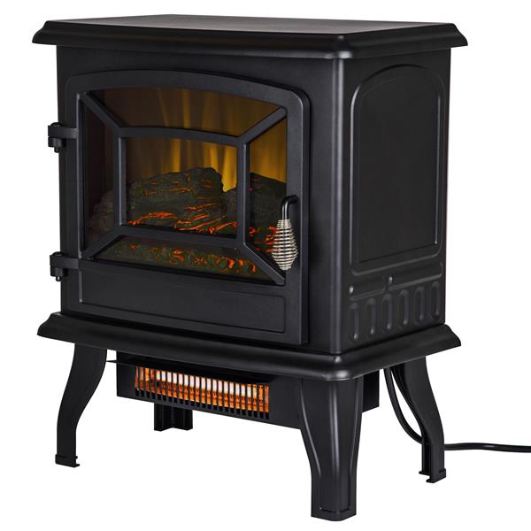 Pleasant Hearth Infrared Electric Stove - 2 Stage Heater - 17-in