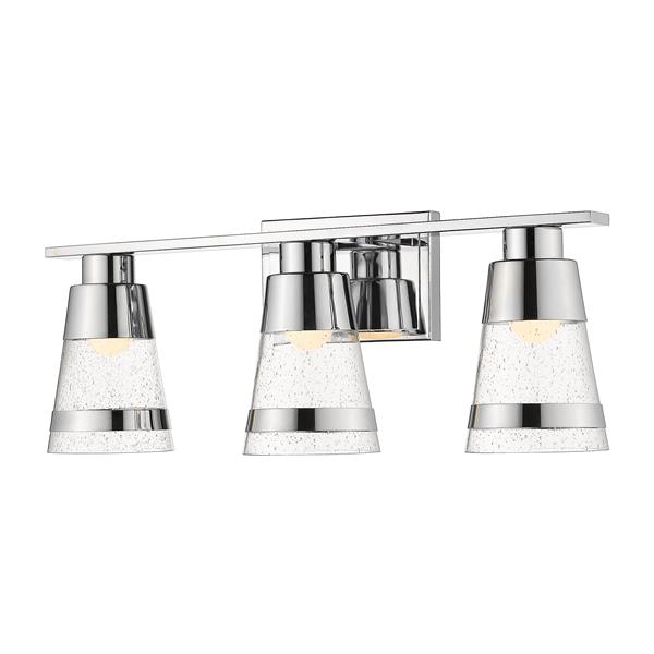 Z Lite Ethos Bathroom Led Vanity Light 3 Light Chrome Reno Depot