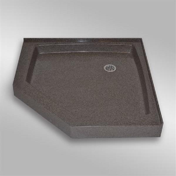 The Marble Factory NEO Angle Shower Base 36in x 36in Mystique