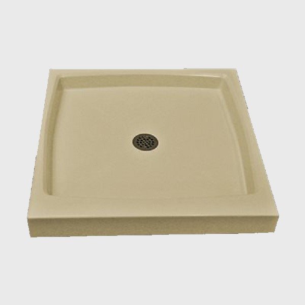 The Marble Factory Double Threshold Shower Base 32in x 32in Solid