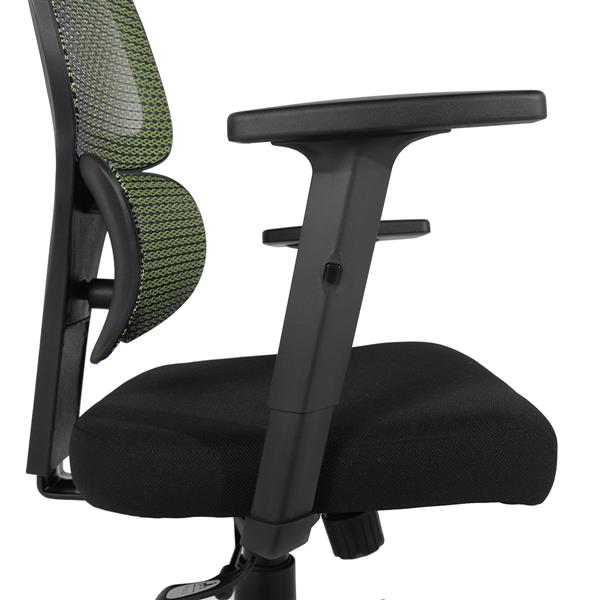 furniturer tikitere mesh green ergonomic mesh executive office chair