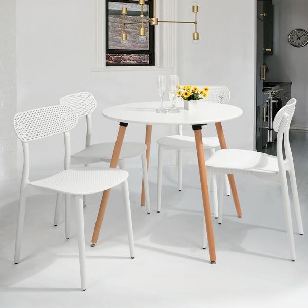 chaises longues en plastique moderne 4/6 chaises de salle à manger
