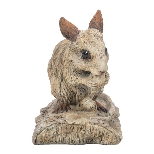 Hi-Line Gift Decorative Garden Statue - Mouse Driftwood Look - 3.58"