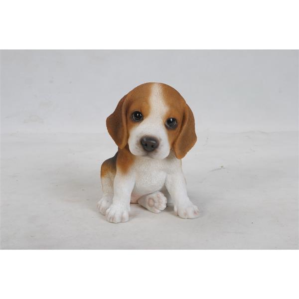 Statue de jardin, chiot beagle, 6"