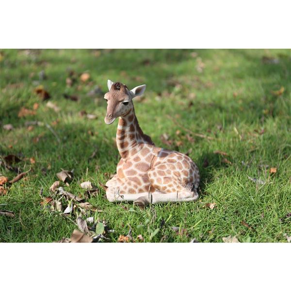 Statue de jardin, girafe couchée, 7"