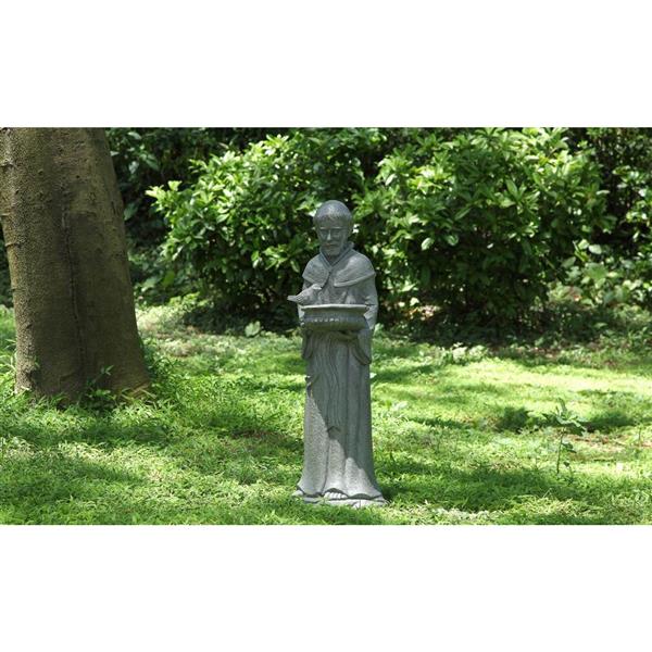 Hi Line Gift Ltd Decorative Garden Statue St Francis With Bird