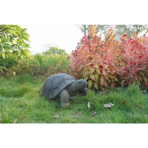 Statue de jardin, tortue verte, 9" x 21"