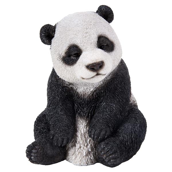 Statue de jardin, panda endormi, 6,1"