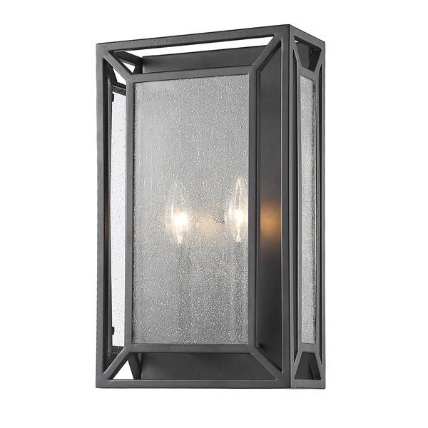 Z Lite Braum 2 Light Wall Sconce Bronze 6005 2s Brz Reno Depot