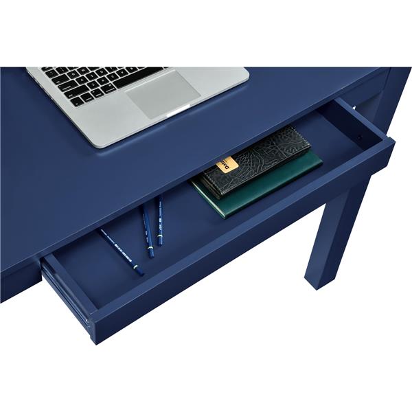 Ameriwood Home Parsons Desk with Drawer - Blue 9859496COM | Réno-Dépôt