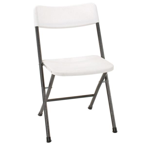 Ensemble de 4 chaises pliantes en résine Cosco, blanc