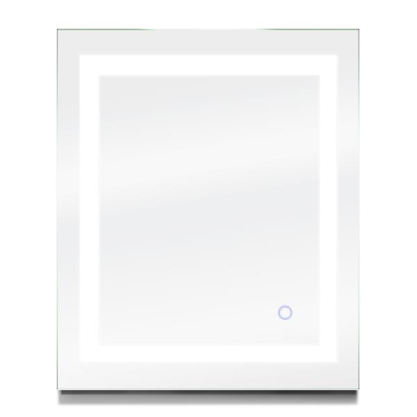 Miroir rectangulaire avec éclairage à DEL Edison, 30" x 36"