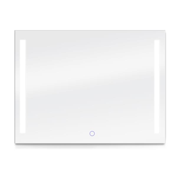 Miroir rectangulaire avec éclairage à DEL Catella, 48" x 36"