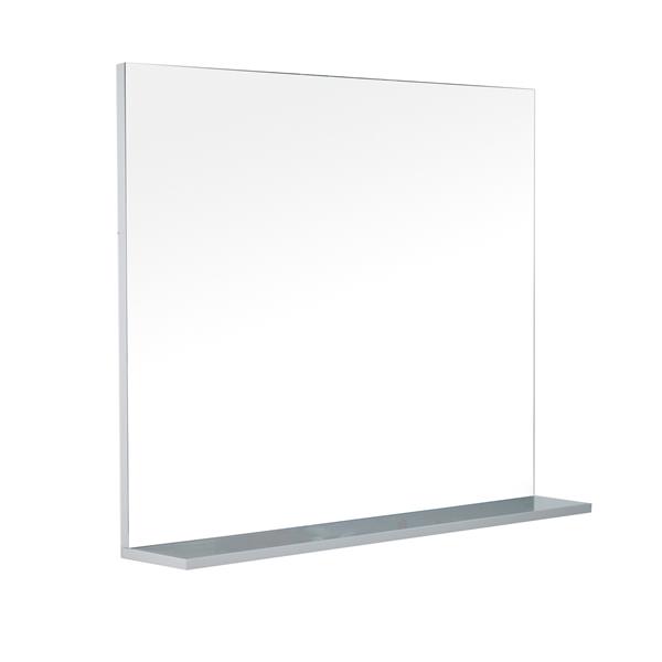 Miroir de meuble-lavabo/tablette «Modo David», 40", gris