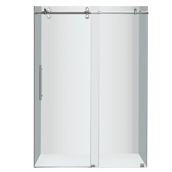 Turin Horizon Shower Door 10 Mm 60 In Chrome Reno Depot