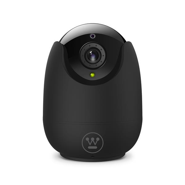Caméra de sécurité panoramique et inclinable Wi-Fi intérieure Dusco 360, Noir, HD1080P, Détection de mouvement