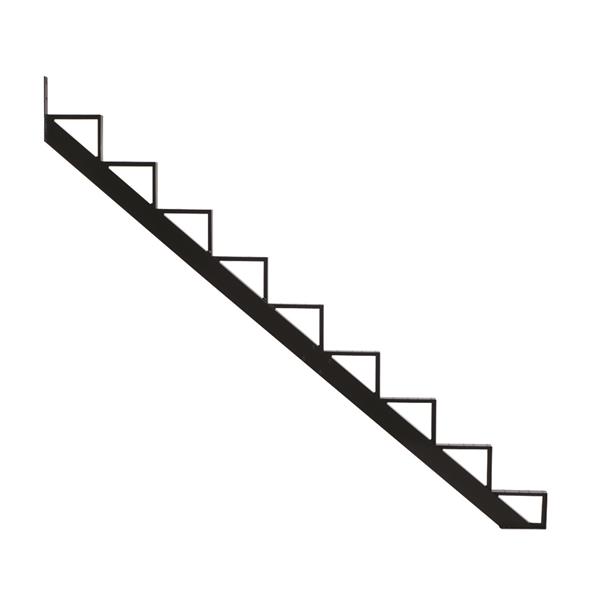 Pylex - 9-Steps Alu Stair Riser Black-7 1/2-in x 9 1/16-in -1 riser only