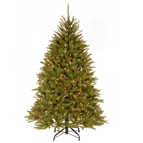 NATIONAL TREE COMPANY Dunhill® Fir Christmas Tree with Clear Lights - 6 ...
