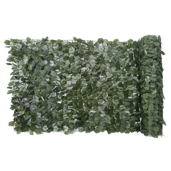 Écran d'intimité Naturae Décor, feuilles de lierre, 40 po x 96 po, vert