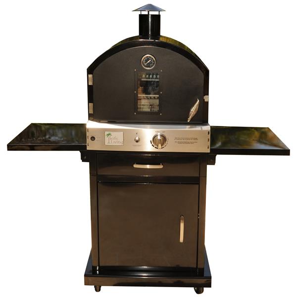 Pacific Living Outdoor Pizza Oven Stand Cart Black