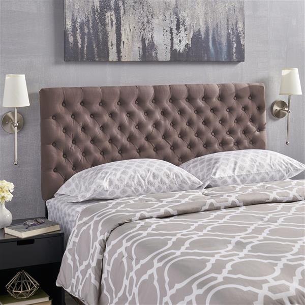 Best Ing Home Decor Rutherford, Light Brown Tufted Headboard