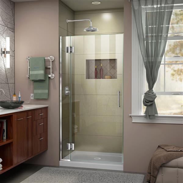 DreamLine Unidoor-X Shower Door - 33-in x 72-in - Chrome