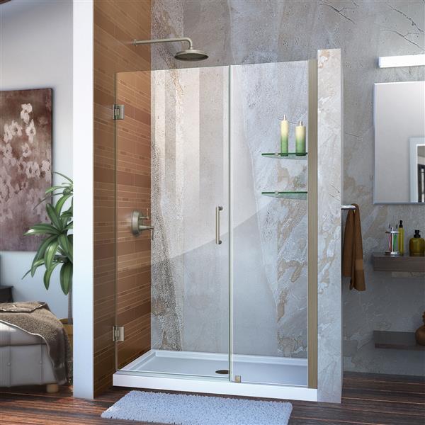 DreamLine Unidoor Alcove Shower Door 4748in x 72in Brushed