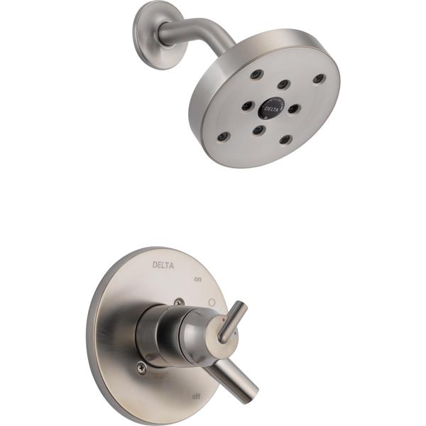 Delta Stryke 14 Series Bath and Shower Trim Set with Shower Head Chrome T17259SS RénoDépôt