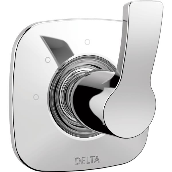 Garniture d'inverseur Tesla de Delta, 3 réglages, 2 ports, chrome