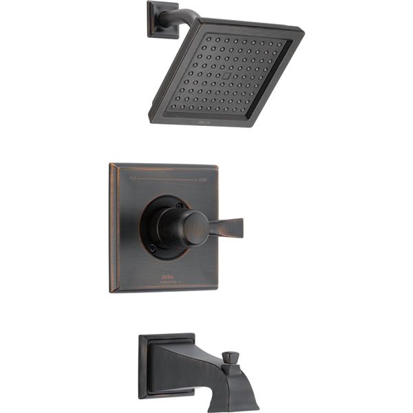 Delta Pivotal 14 Series Shower Trim Set Matte Black