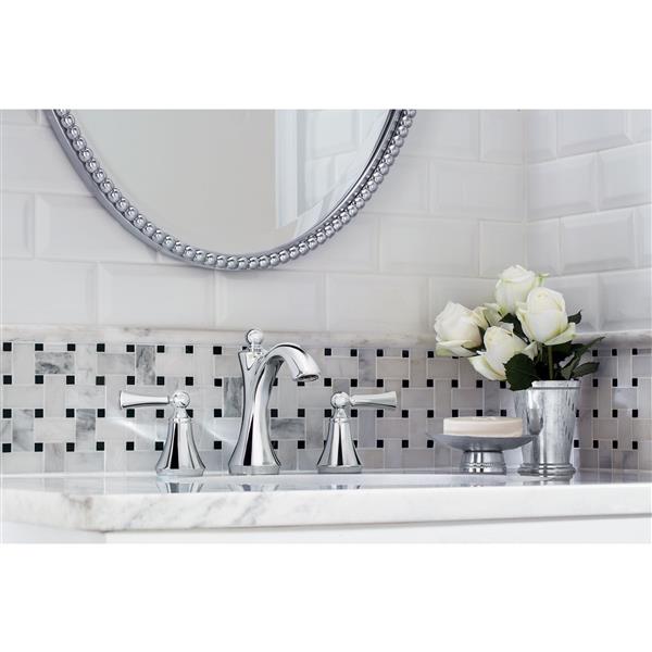 MOEN Wynford Bathroom Faucet - Two-Handle - Chrome (Valve Sold ...