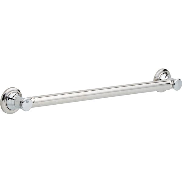 Delta Barre de mur de douche de 24 po, chrome