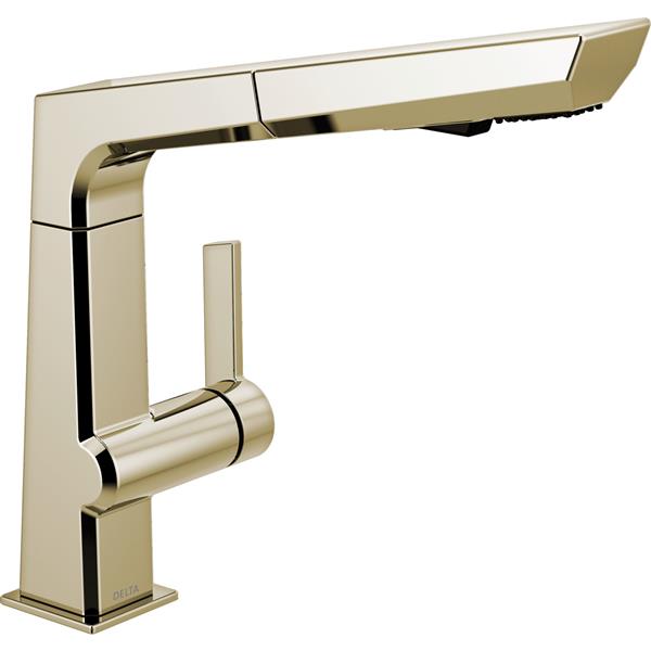 Delta Pivotal Pull-Out Kitchen Faucet - Polished Nickel