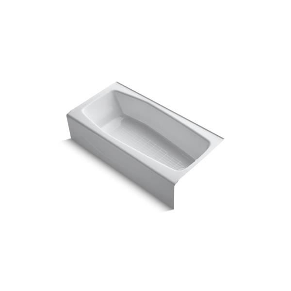 KOHLER Villager Alcove Bath - Integral Apron and Right-Hand Drain - 60-in x 30-in - White