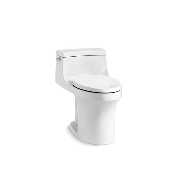 KOHLER San Souci Compact Elongated Toilet - 1-Piece - Comfort Height - White