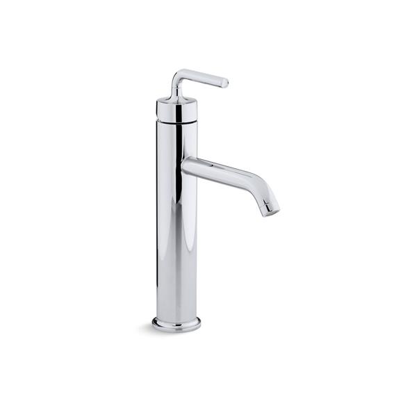 KOHLER Purist Tall Bathroom Sink Faucet - 1-Handle - Polished Chrome