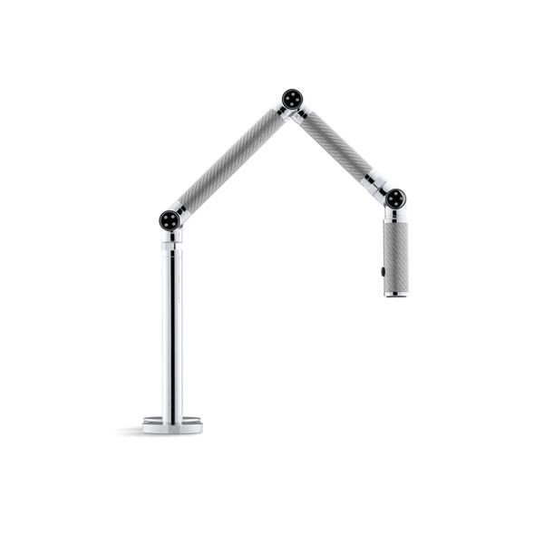 KOHLER Karbon HighArc Kitchen Sink Faucet Stainless Steel 6227C11