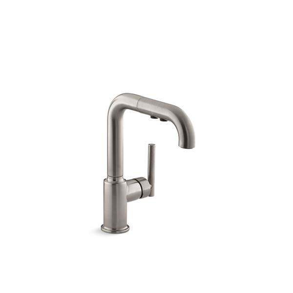 Kohler Purist Pull Out Kitchen Sink Faucet Stainless Steel 7506 Vs Reno Depot