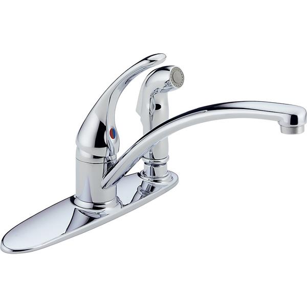 Delta Foundations Kitchen Faucet - 6.63-in. - 1-Handle - Chrome