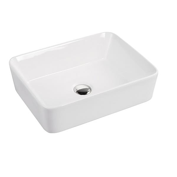 A&E Bath & Shower Mia Over the Counter Vessel Ceramic Basin Sink
